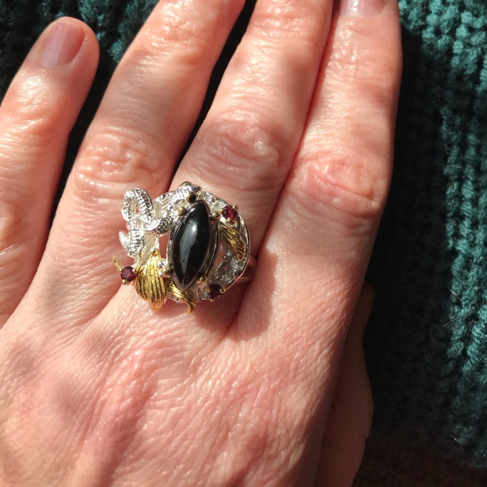 Snake Onyx Ring - image 2